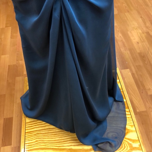 Blue-green bridesmaid dress - Picture 6 of 8